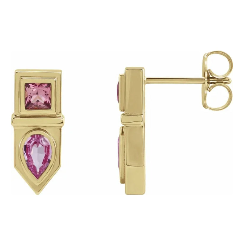 The Geometric Bar Earrings