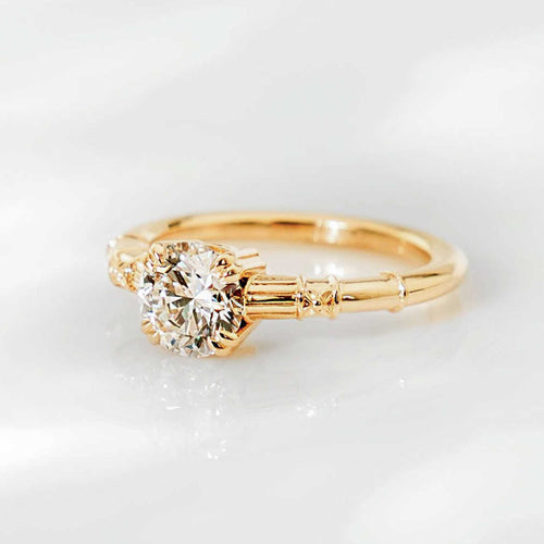 1900 - style Diamond Solitaire - Sara Gallo Custom Jewelers