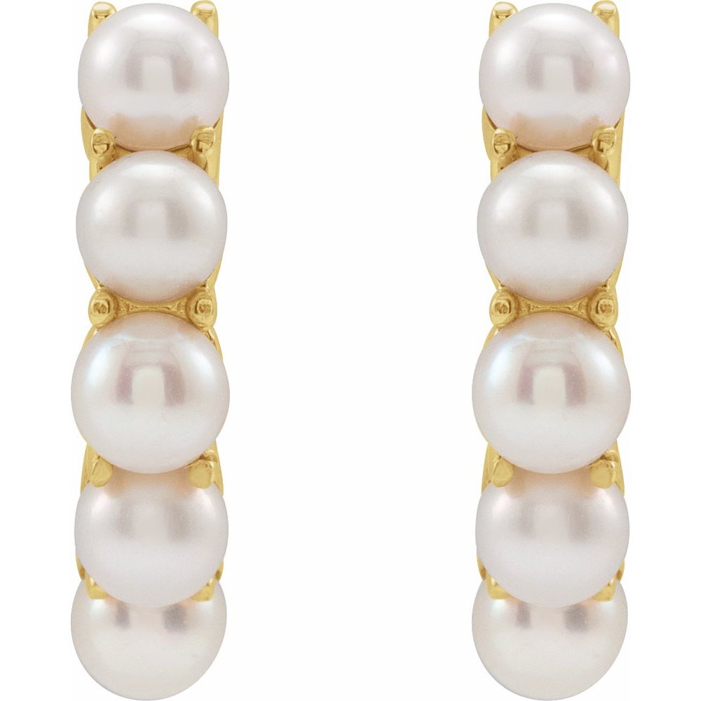 The Orbit Pearl Hoops