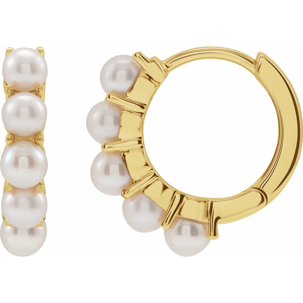 The Orbit Pearl Hoops