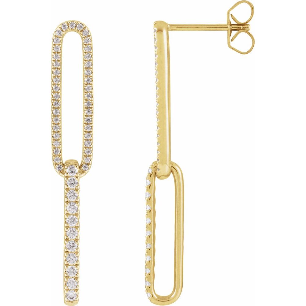 The Pavé Paperclip Dangles