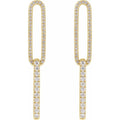 The Pavé Paperclip Dangles