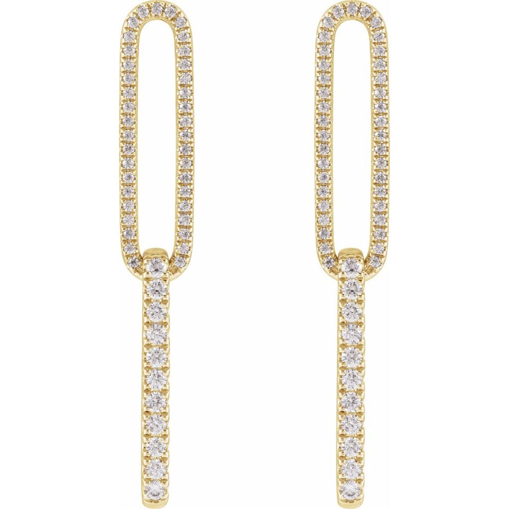 The Pavé Paperclip Dangles