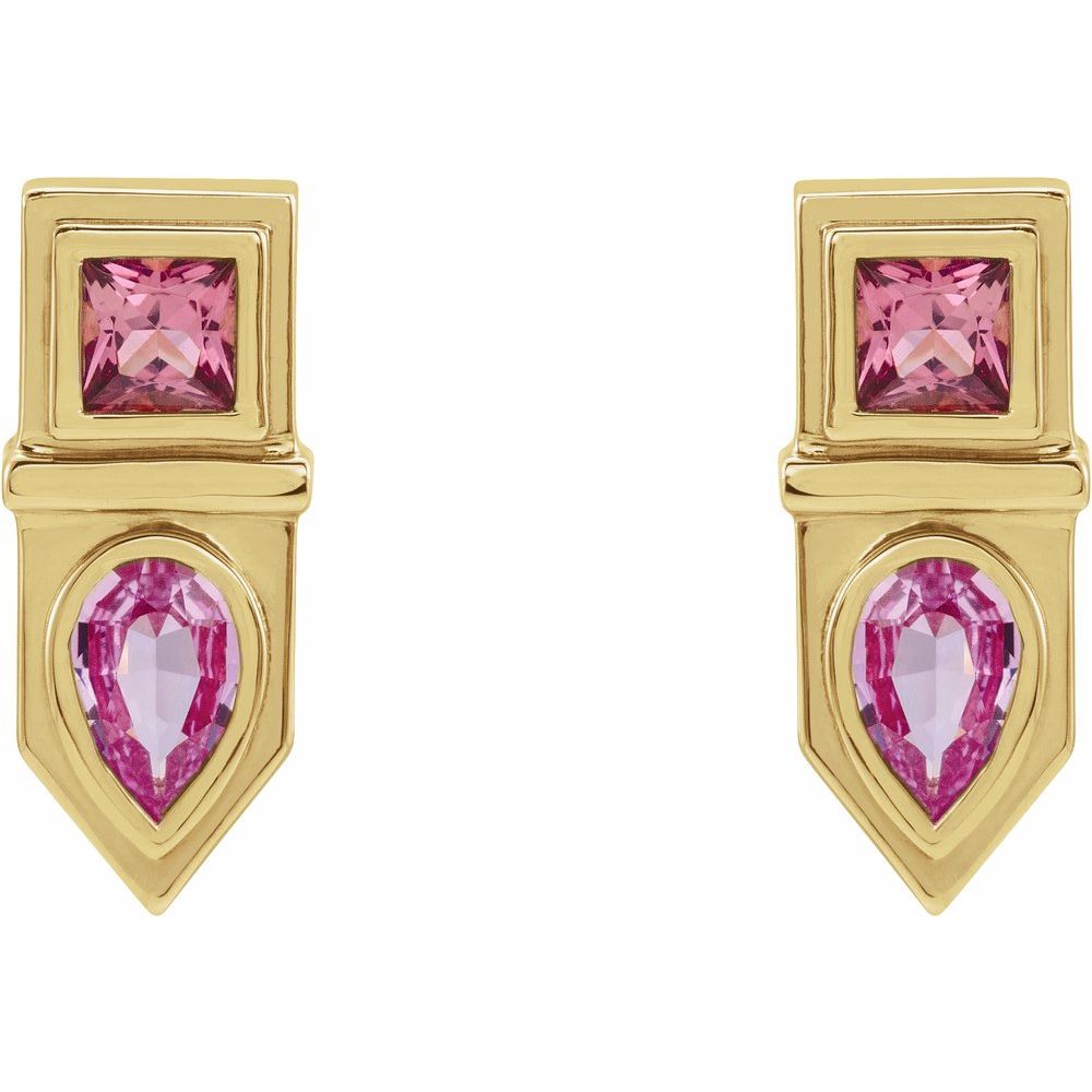 The Geometric Bar Earrings
