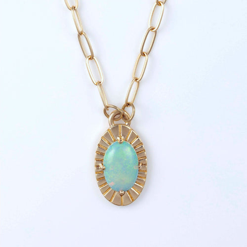 Crystal Opal Amulet III - Sara Gallo Custom Jewelers