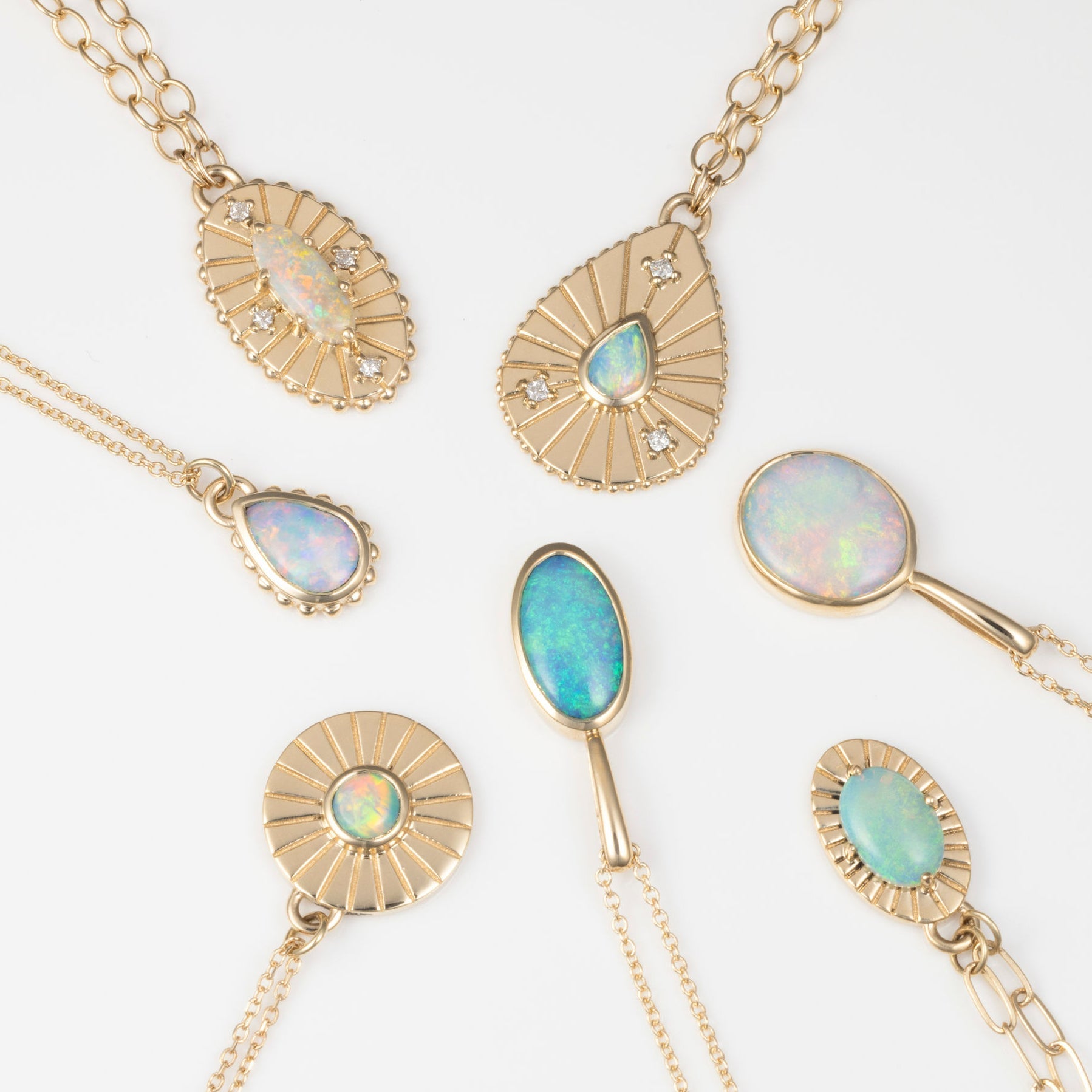 Crystal Opal Amulet V - Sara Gallo Custom Jewelers