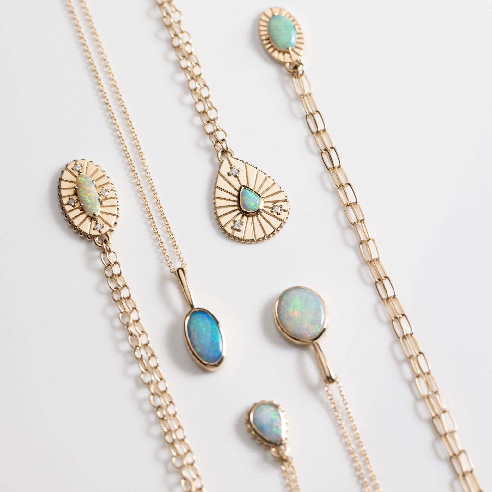 Crystal Opal Amulet V - Sara Gallo Custom Jewelers