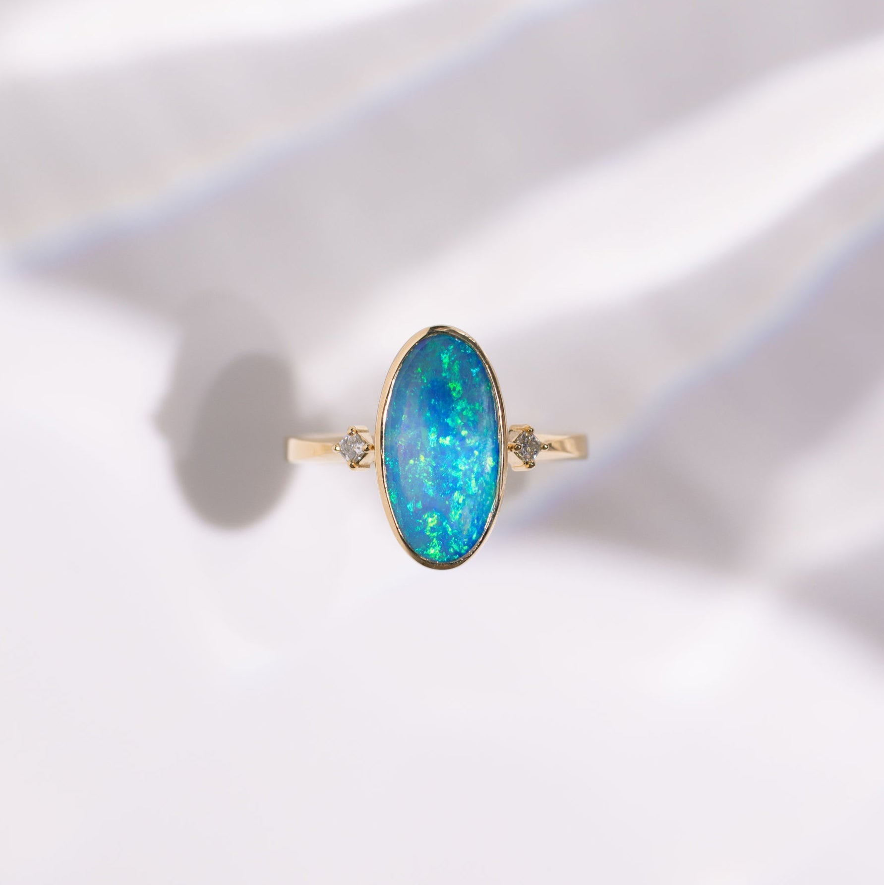 Crystal Opal Ring III - Sara Gallo Custom Jewelers