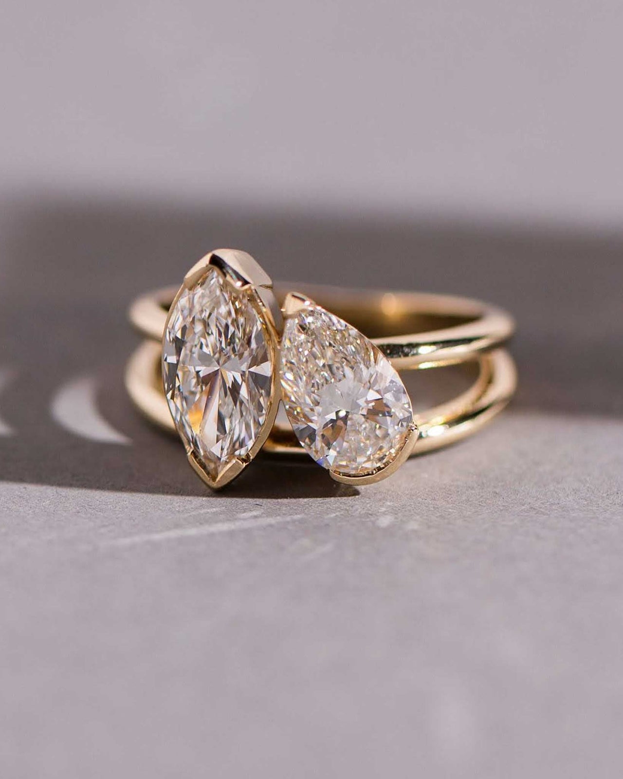 Moi et Toi Diamond Ring - Sara Gallo Custom Jewelers