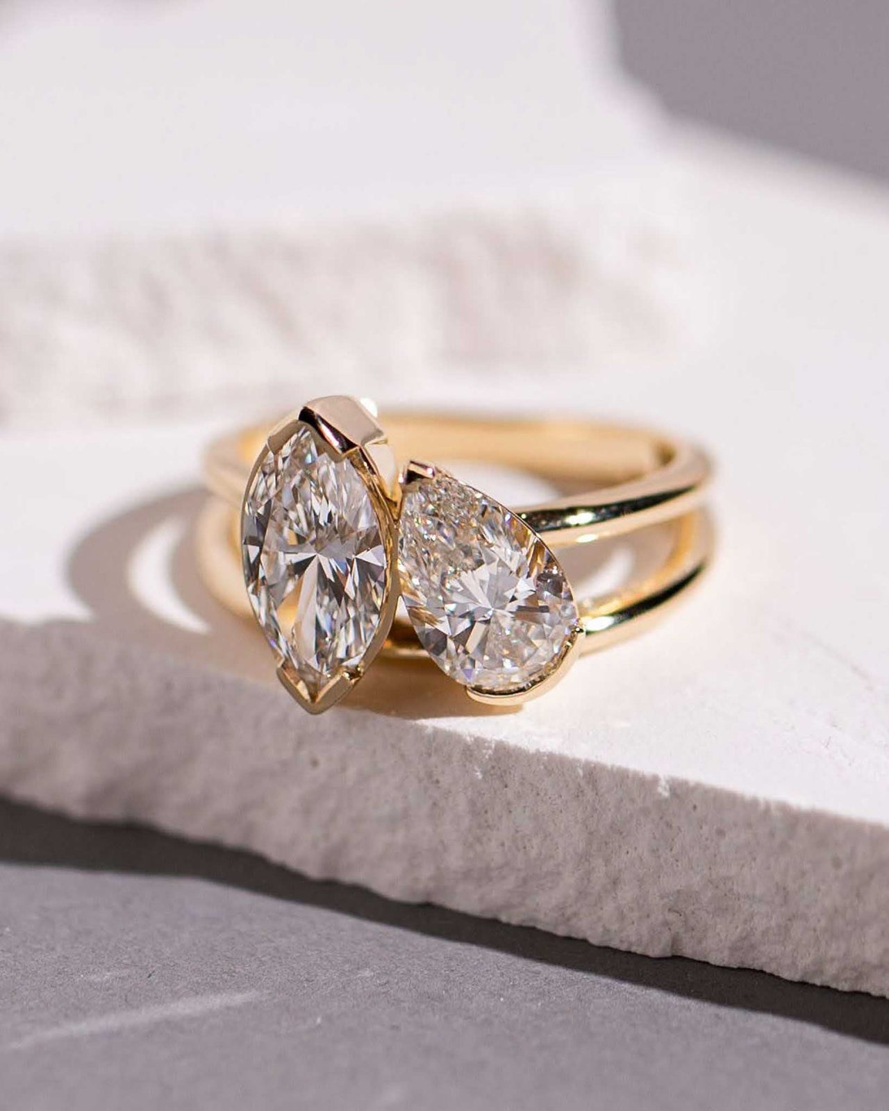 Moi et Toi Diamond Ring - Sara Gallo Custom Jewelers