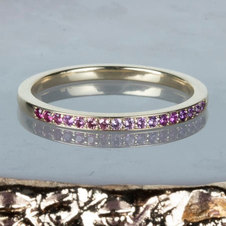 Rainbow Sapphire Ring - Sara Gallo Custom Jewelers