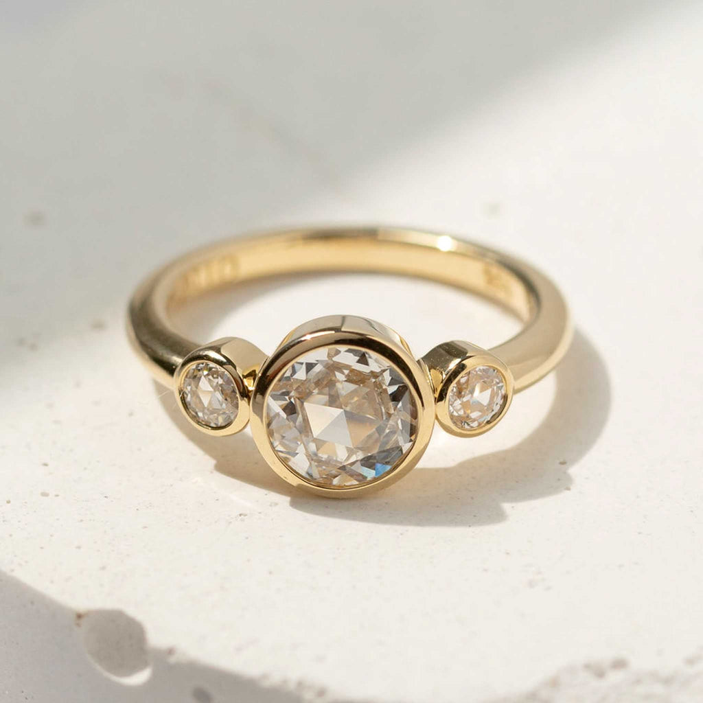 Rose Cut Diamond Ring - Sara Gallo Custom Jewelers