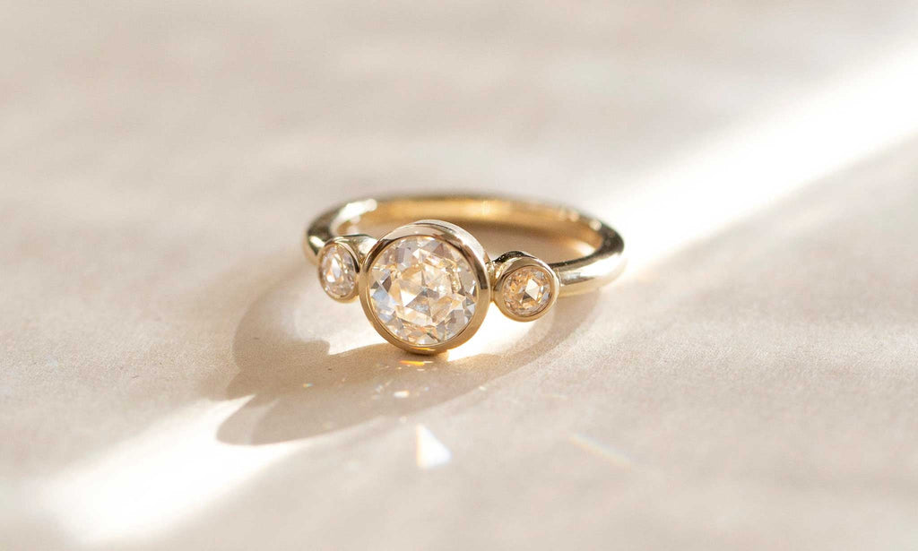 Rose Cut Diamond Ring - Sara Gallo Custom Jewelers