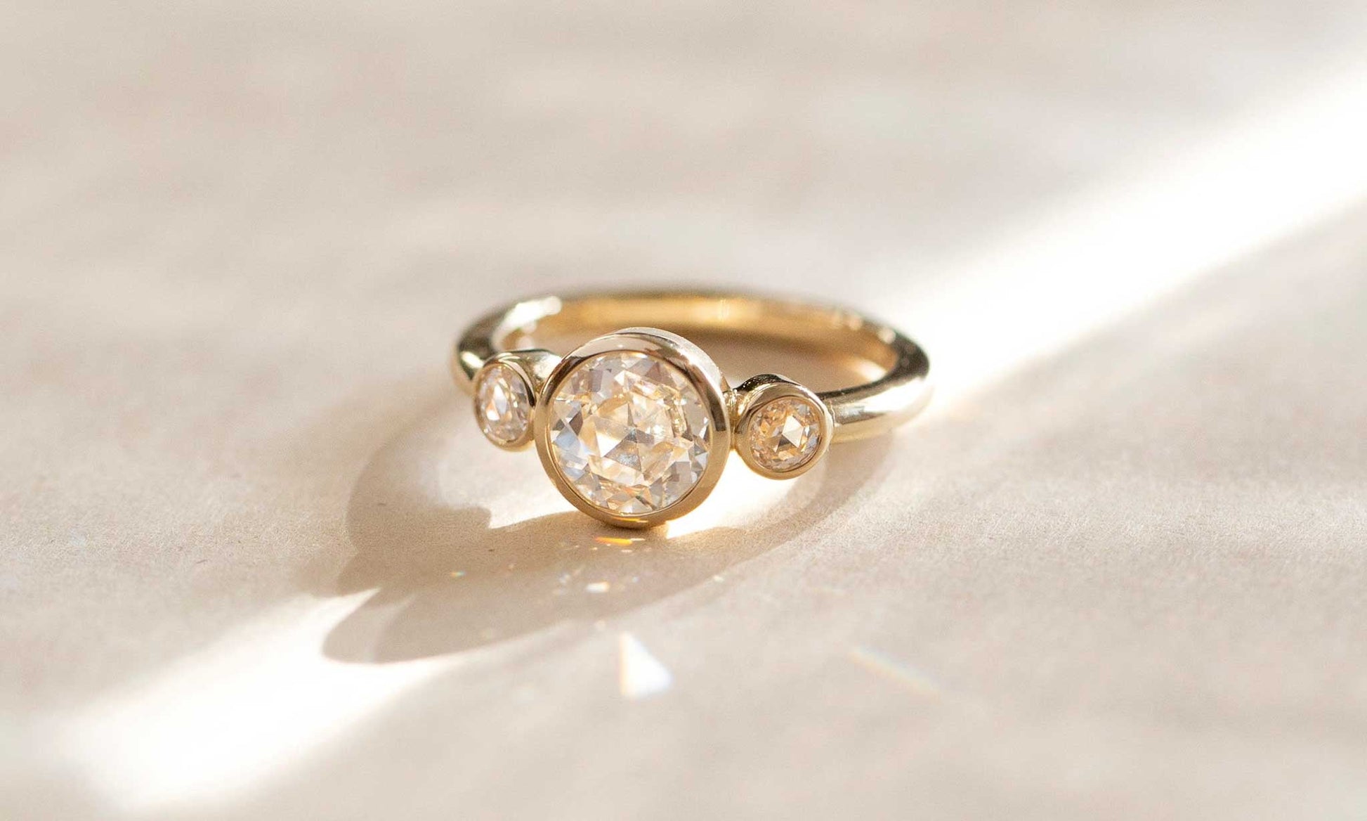 Rose Cut Diamond Ring - Sara Gallo Custom Jewelers