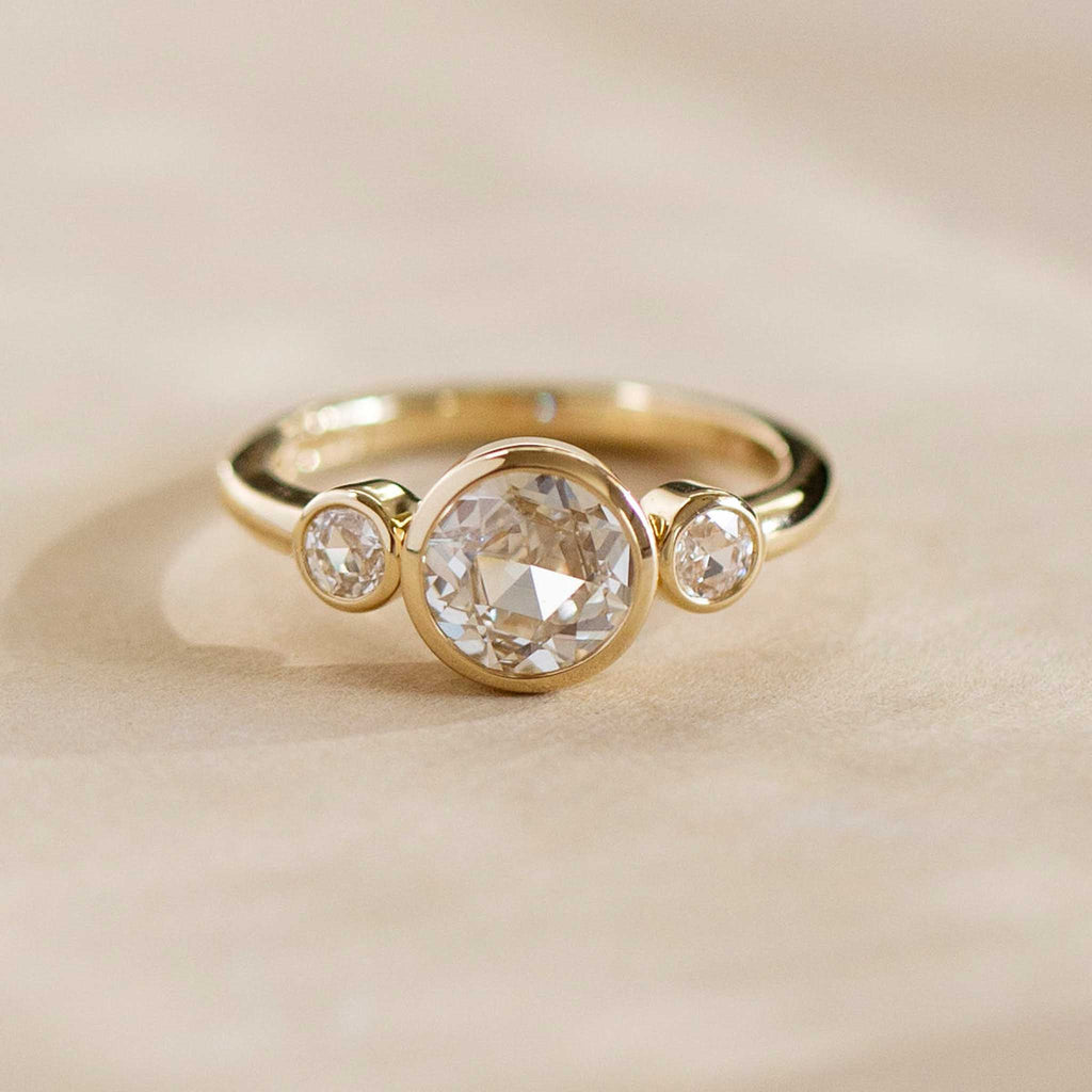 Rose Cut Diamond Ring - Sara Gallo Custom Jewelers