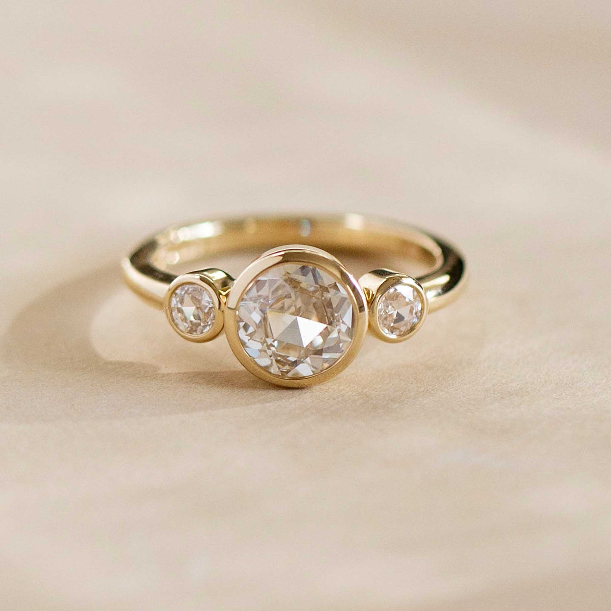 Rose Cut Diamond Ring - Sara Gallo Custom Jewelers