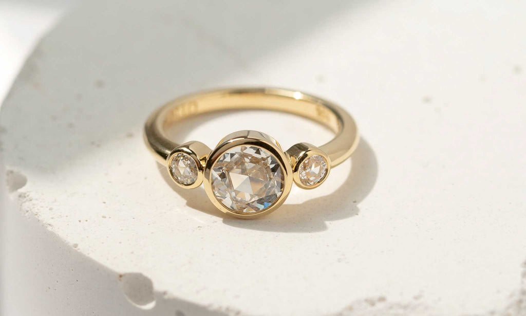 Rose Cut Diamond Ring - Sara Gallo Custom Jewelers