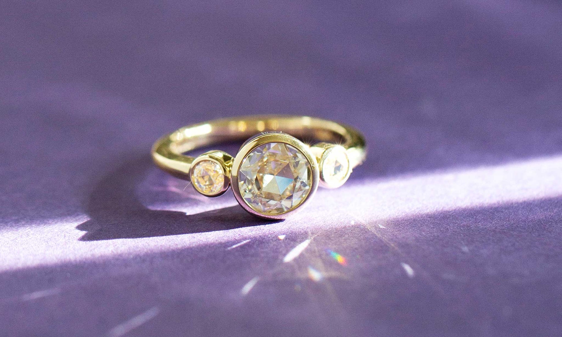 Rose Cut Diamond Ring - Sara Gallo Custom Jewelers