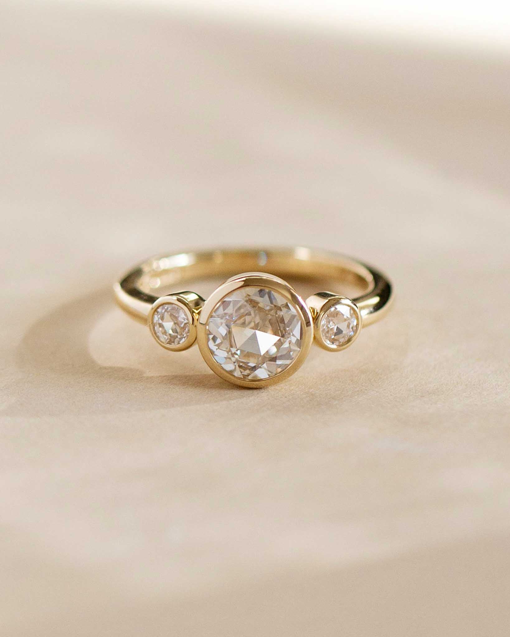 Rose Cut Diamond Ring - Sara Gallo Custom Jewelers