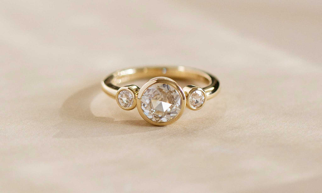 Rose Cut Diamond Ring - Sara Gallo Custom Jewelers